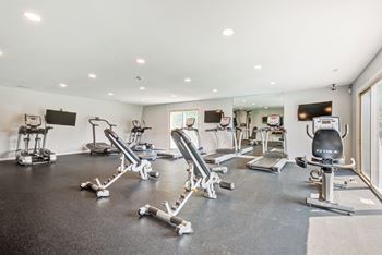 High-end fitness center with cardio equipment & free weights
